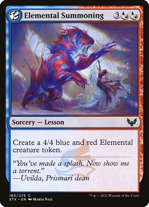 【Foil】【EN】精霊召喚学/Elemental Summoning [STX] 混C No.183