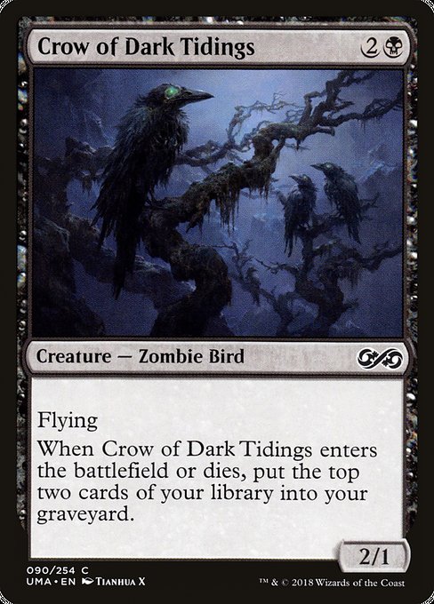 【Foil】【EN】闇告げカラス/Crow of Dark Tidings [UMA] 黒C No.90