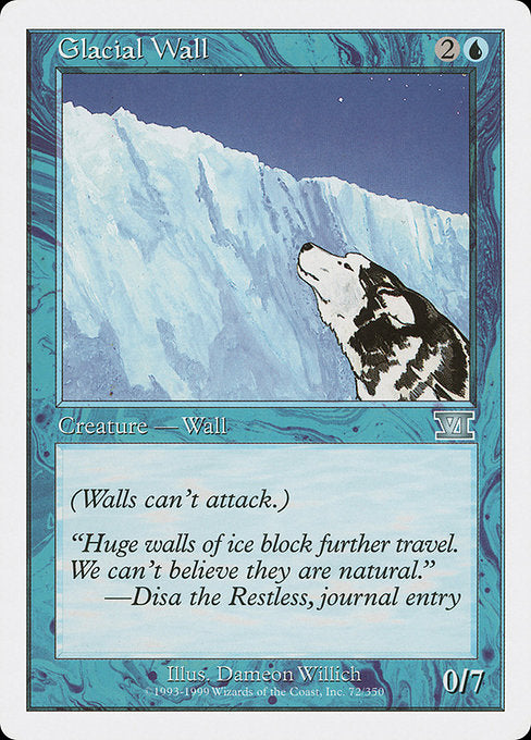 【EN】氷河の壁/Glacial Wall [6ED] 青U No.72