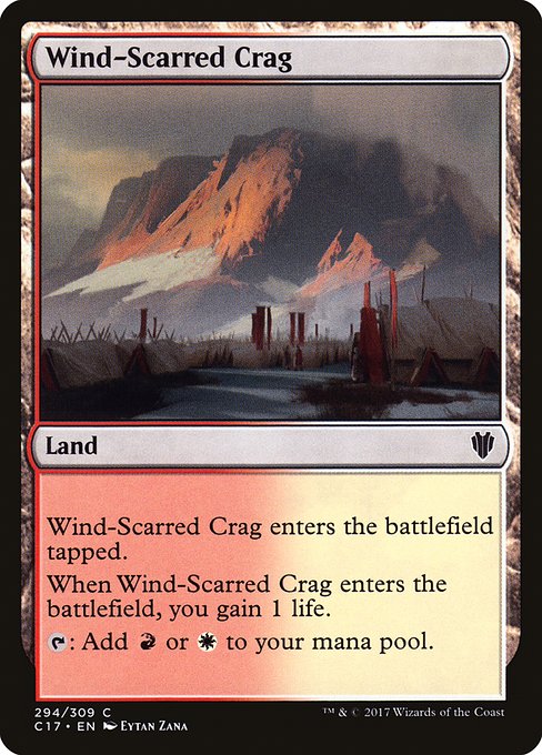 【EN】風に削られた岩山/Wind-Scarred Crag [C17] 無C No.294