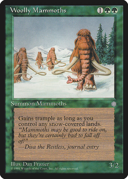 【EN】長毛マンモス/Woolly Mammoths [ICE] 緑C No.278
