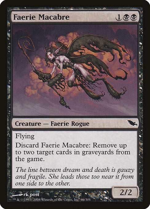 【Foil】【EN】フェアリーの忌み者/Faerie Macabre [SHM] 黒C No.66