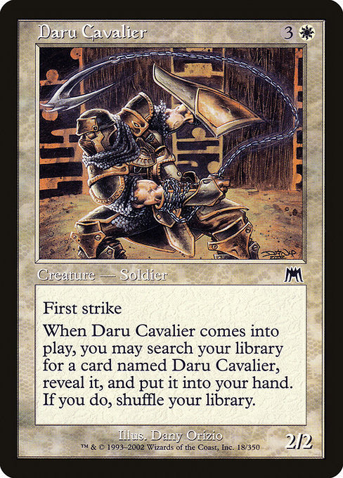 【Foil】【EN】ダールの騎兵/Daru Cavalier [ONS] 白C No.18
