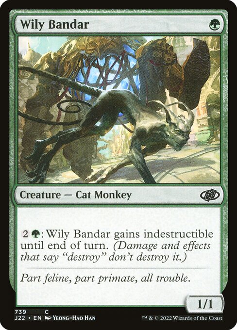【EN】狡猾な猫猿/Wily Bandar [J22] 緑C No.739