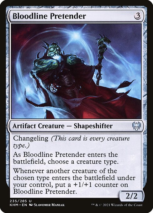 【Foil】【EN】血統詐称者/Bloodline Pretender [KHM] 茶U No.235