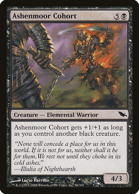 【Foil】【EN】アッシェンムーアの群勢/Ashenmoor Cohort [SHM] 黒C No.56