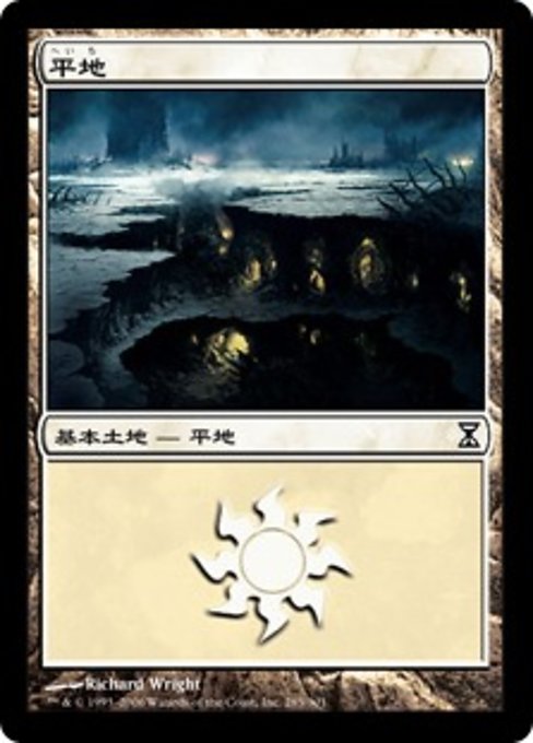 【Foil】【JP】平地/Plains [TSP] 無C No.285