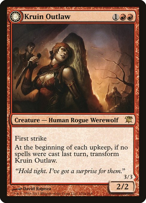 【Foil】【EN】Kruin Outlaw // Terror of Kruin Pass [ISD] 混R No.152