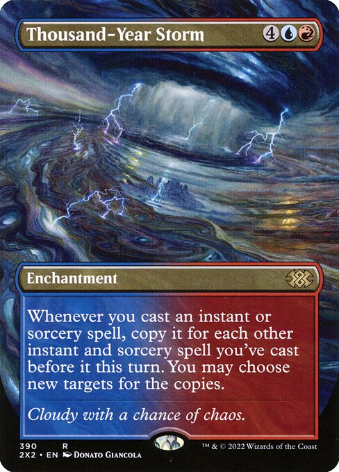 【Foil】【EN】千年嵐/Thousand-Year Storm [2X2] 金R No.390