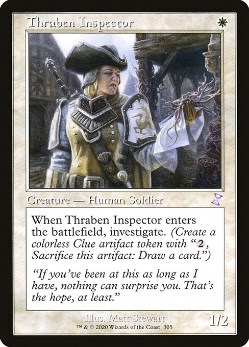 【EN】スレイベンの検査官/Thraben Inspector [TSR] 白S No.305