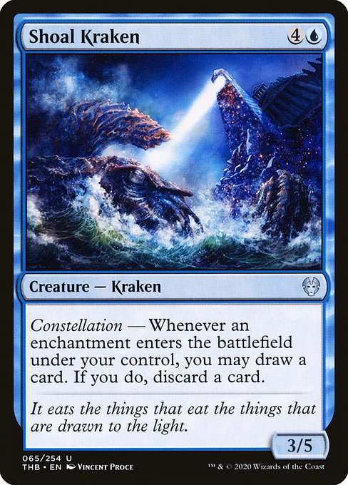 【Foil】【EN】浅瀬のクラーケン/Shoal Kraken [THB] 青U No.65