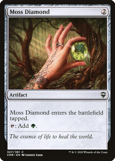 【Foil】【EN】苔色のダイアモンド/Moss Diamond [CMR] 茶C No.327