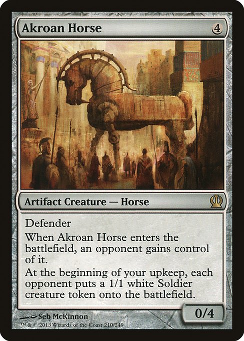 【EN】アクロスの木馬/Akroan Horse [THS] 茶R No.210