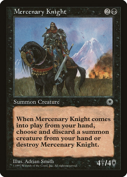 【EN】傭兵騎士/Mercenary Knight [POR] 黒R No.99