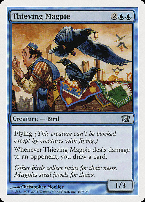 【EN】泥棒カササギ/Thieving Magpie [8ED] 青U No.107