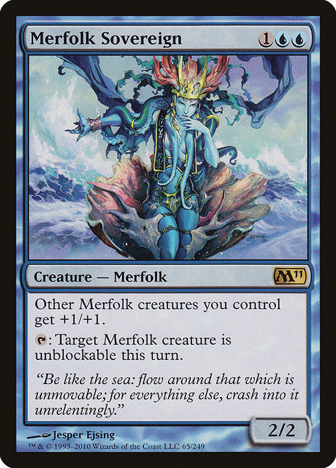 【EN】マーフォークの君主/Merfolk Sovereign [M11] 青R No.65