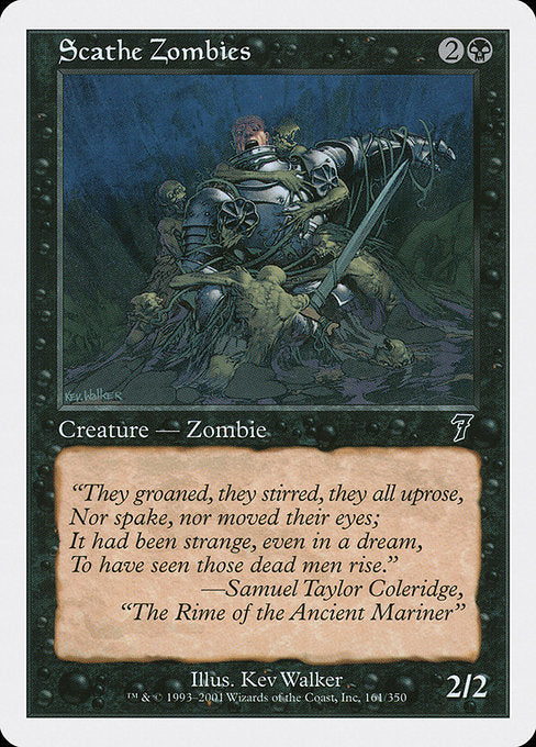 【EN】スケイズ・ゾンビ/Scathe Zombies [7ED] 黒C No.161