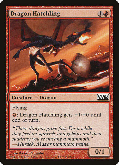 【Foil】【EN】ドラゴンの雛/Dragon Hatchling [M13] 赤C No.128