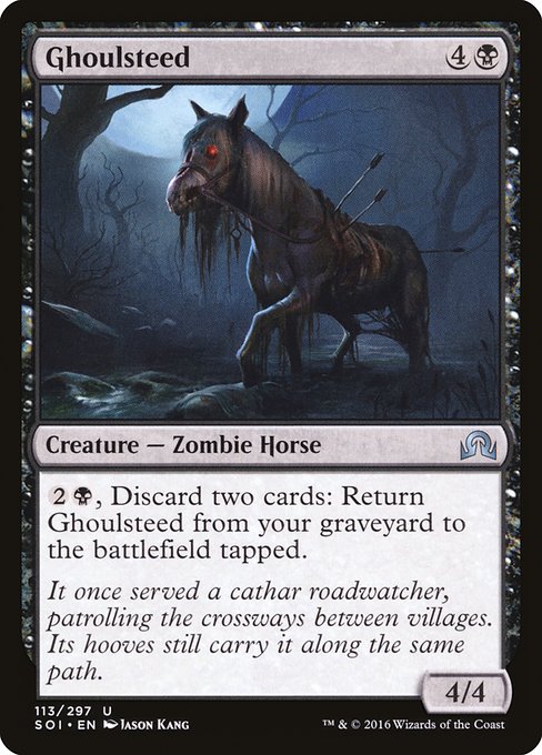 【Foil】【EN】グール馬/Ghoulsteed [SOI] 黒U No.113