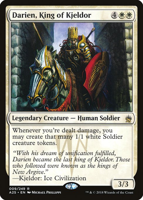 【Foil】【EN】キイェルドーの王、ダリアン/Darien, King of Kjeldor [A25] 白R No.9