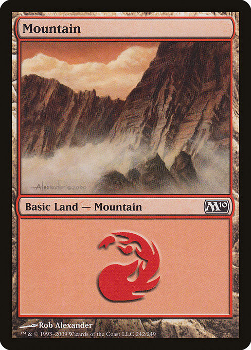 【Foil】【EN】山/Mountain [M10] 無C No.242