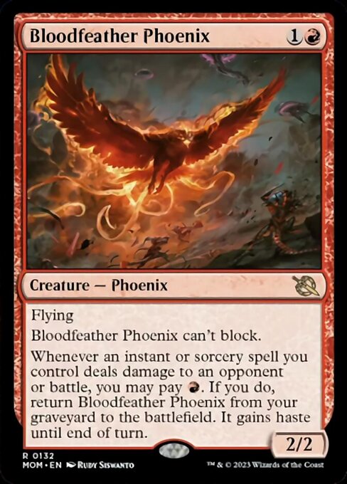 【EN】血羽根のフェニックス/Bloodfeather Phoenix [MOM] 赤R No.132