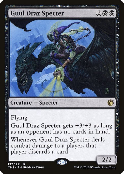 【Foil】【EN】グール・ドラズの死霊/Guul Draz Specter [CN2] 黒R No.137