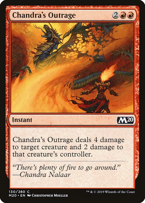 【EN】チャンドラの憤慨/Chandra's Outrage [M20] 赤C No.130