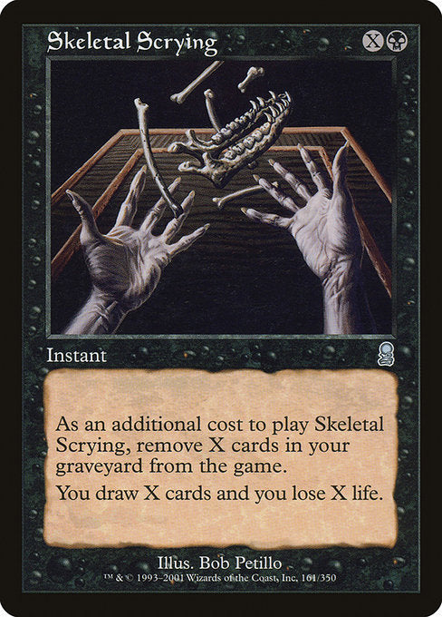 【Foil】【EN】占骨術/Skeletal Scrying [ODY] 黒U No.161