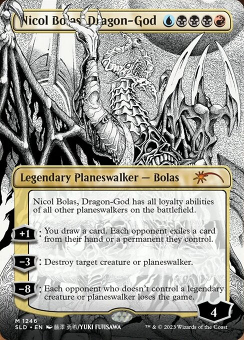 【ボーダレス】【Foil】【EN】龍神、ニコル・ボーラス/Nicol Bolas, Dragon-God [SLD] 金M No.1246