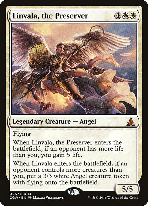【Foil】【EN】保護者、リンヴァーラ/Linvala, the Preserver [OGW] 白M No.25