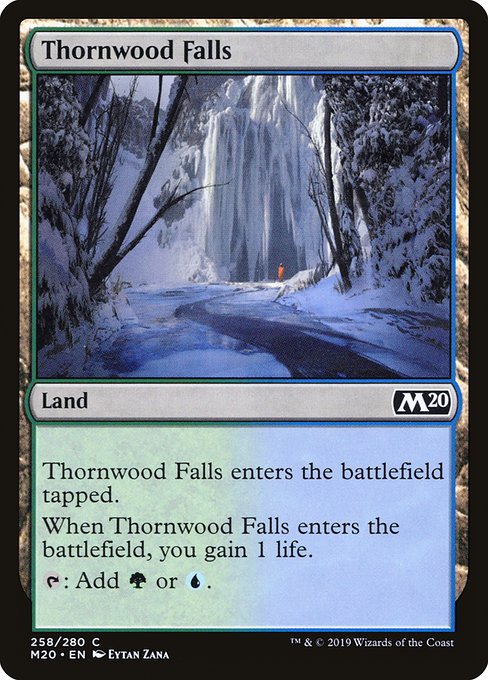 【Foil】【EN】茨森の滝/Thornwood Falls [M20] 無C No.258