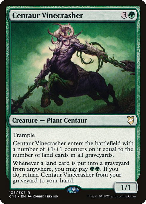 【EN】ケンタウルスの壊し蔦/Centaur Vinecrasher [C18] 緑R No.135