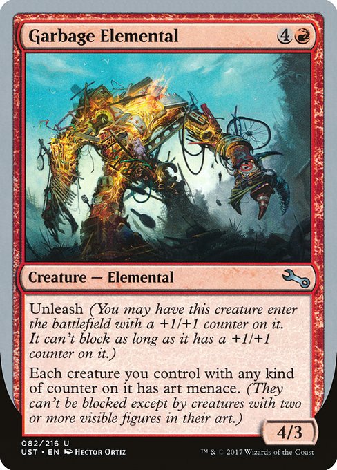 【Foil】【EN】Garbage Elemental [UST] 赤U No.82e