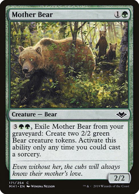 【Foil】【EN】母熊/Mother Bear [MH1] 緑C No.171