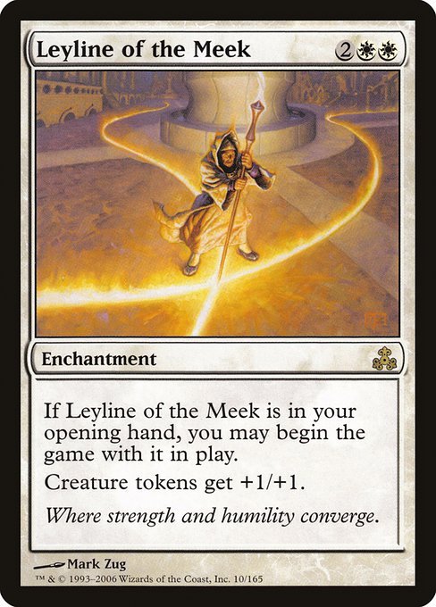 【Foil】【EN】弱者の力線/Leyline of the Meek [GPT] 白R No.10