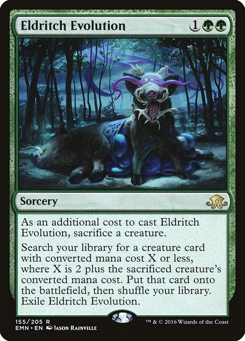 【Foil】【EN】異界の進化/Eldritch Evolution [EMN] 緑R No.155