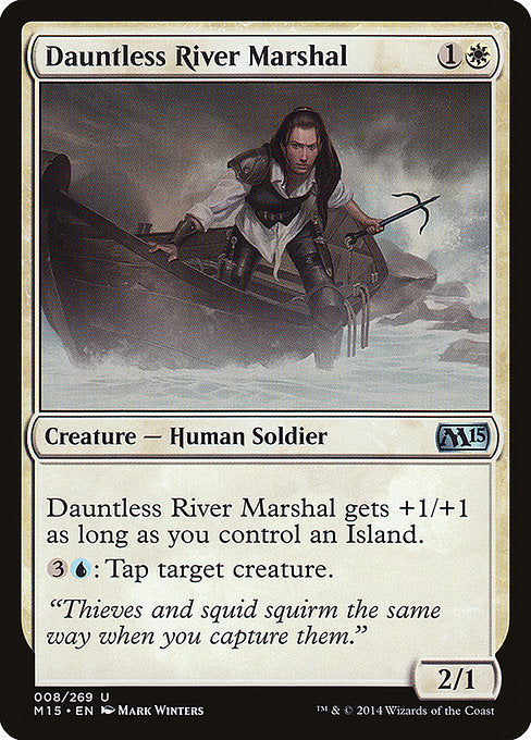 【Foil】【EN】不屈の河川司令官/Dauntless River Marshal [M15] 白U No.8
