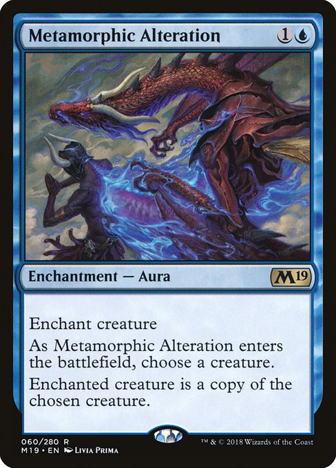 【Foil】【EN】変態変異/Metamorphic Alteration [M19] 青R No.60