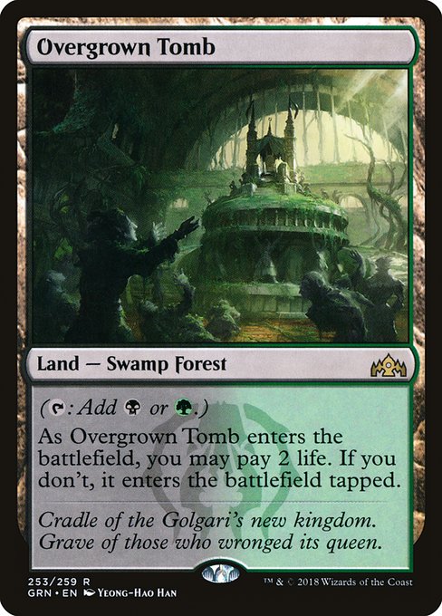 【Foil】【EN】草むした墓/Overgrown Tomb [GRN] 無R No.253