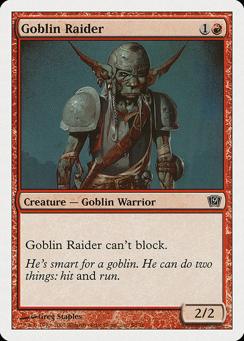 【EN】ゴブリンの略奪者/Goblin Raider [9ED] 赤C No.S8