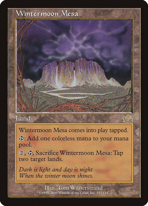 【Foil】【EN】冬月台地/Wintermoon Mesa [PCY] 無R No.143