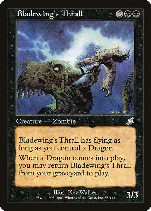 【Foil】【EN】刃の翼の虜/Bladewing's Thrall [SCG] 黒U No.55