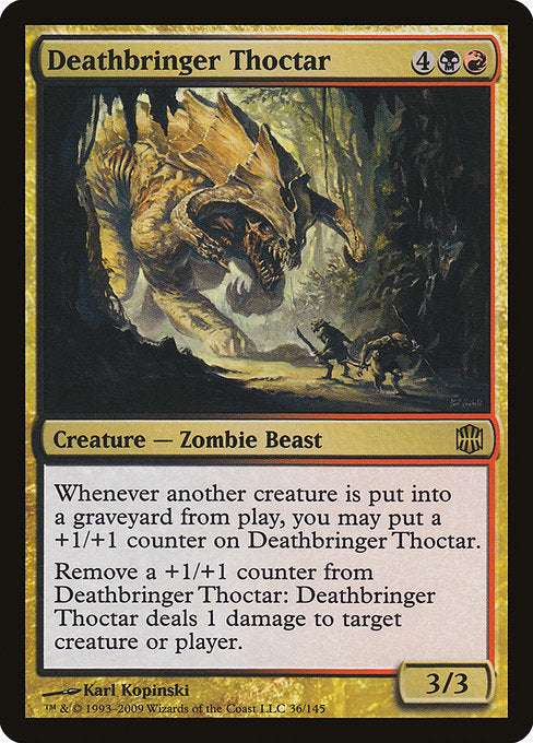 【Foil】【EN】死を運ぶソクター/Deathbringer Thoctar [ARB] 金R No.36