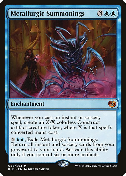 【Foil】【EN】機械医学的召喚/Metallurgic Summonings [KLD] 青M No.56