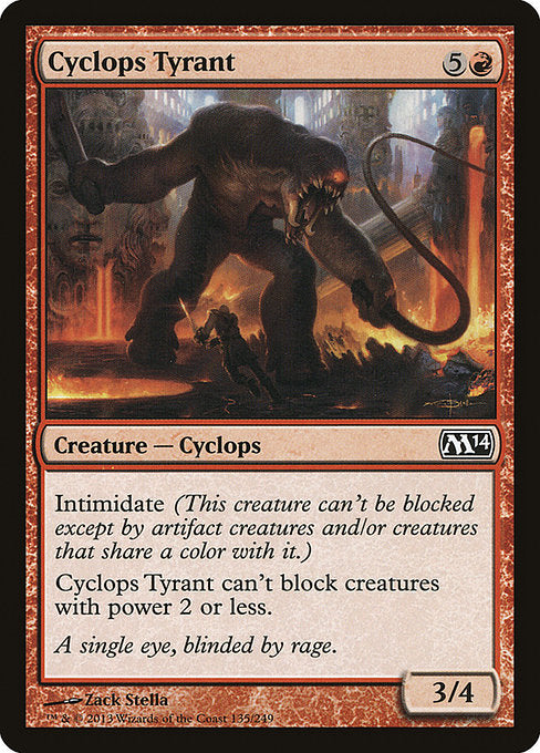 【EN】サイクロプスの暴君/Cyclops Tyrant [M14] 赤C No.135