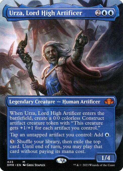 【Foil】【EN】最高工匠卿、ウルザ/Urza, Lord High Artificer [DMR] 青M No.423