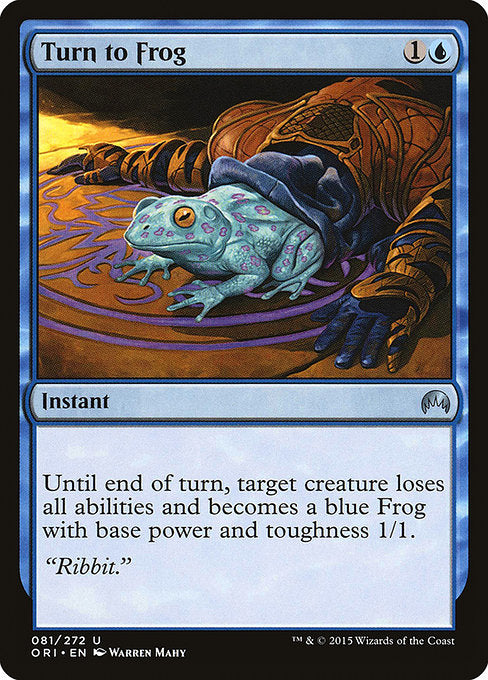 【Foil】【EN】蛙変化/Turn to Frog [ORI] 青U No.81