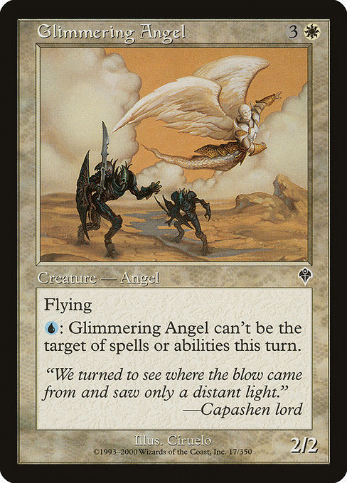 【Foil】【EN】薄光の天使/Glimmering Angel [INV] 白C No.17