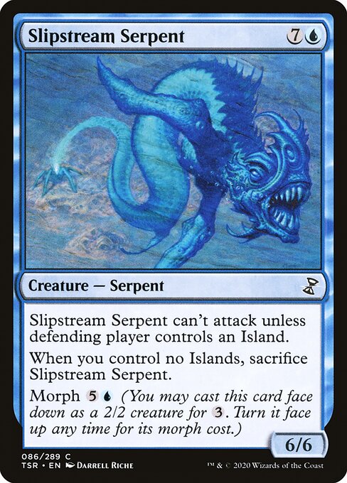 【Foil】【EN】流水の海蛇/Slipstream Serpent [TSR] 青C No.86